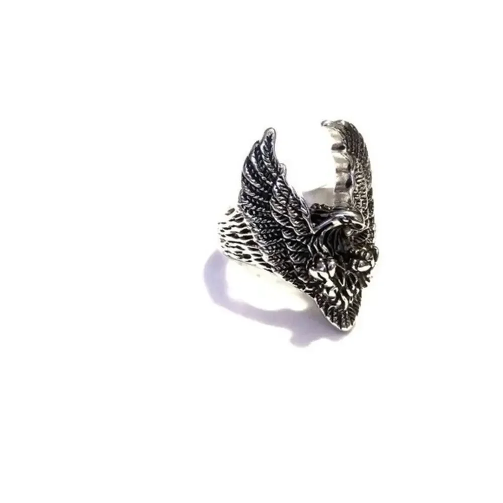 New stainless steel eagle ring‎ size 13